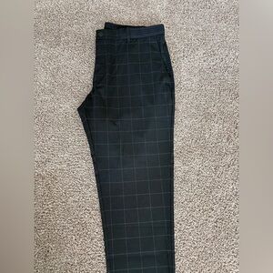 Zara Black Checkered Men's Dress Pants